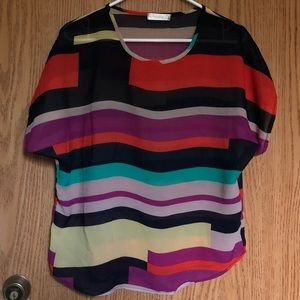 🔴5/$25 Multi color Sheer Short Sleeves T-Shirt